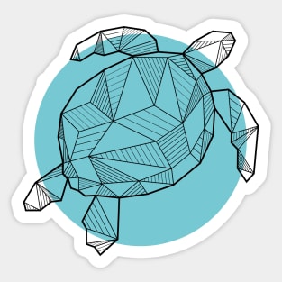 Sea Turtle - Geometric Animals Sticker